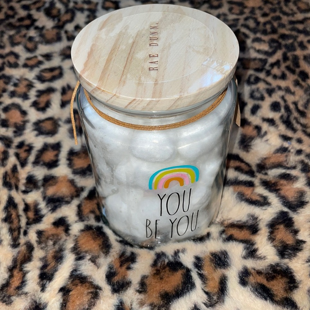 Cute Rae Dunn storage jar.